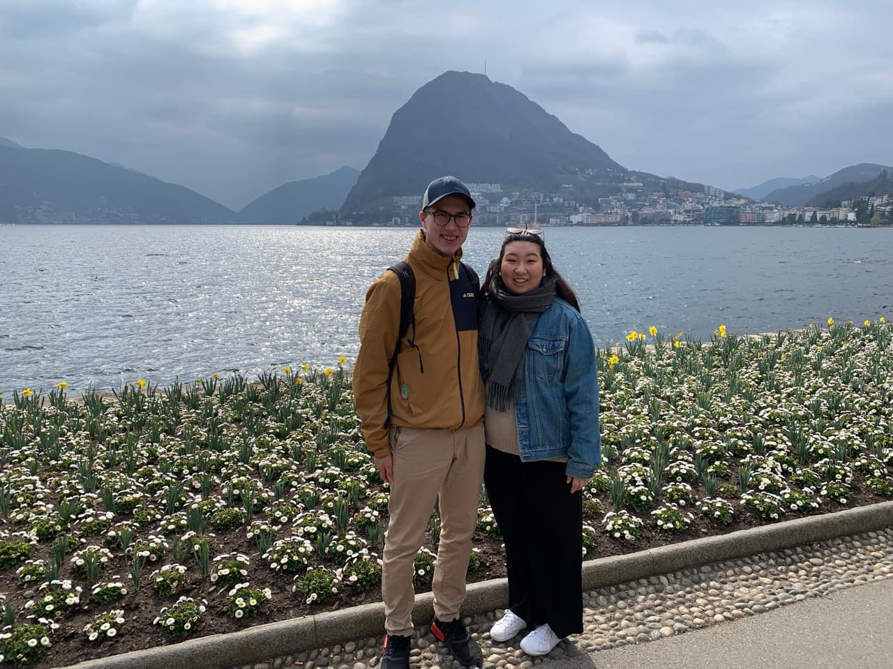 Como-järvi, Italia, maaliskuu 2022